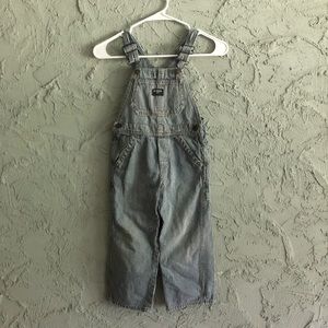 Oshkosh B’gosh overalls, Hickory Stipe, 4T